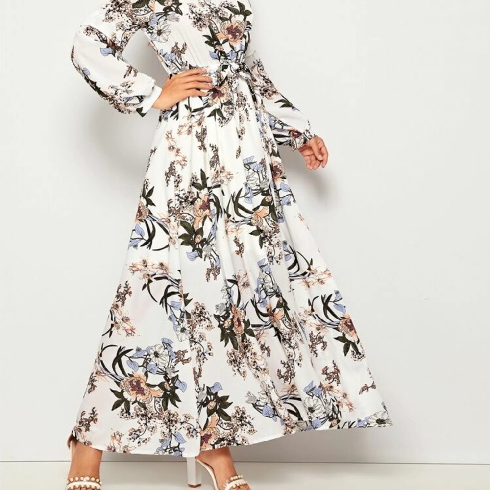 Allover floral print maxi dress - Picture 3 of 5